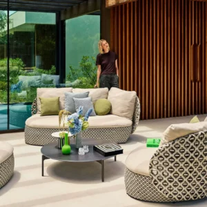 Daybed Circular Lounge (Patrón Geométrico) - Dedon