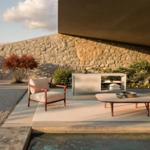 Sofá Lounge de Exterior (Estructura de Teca y Trenzado) - SKDL Studio