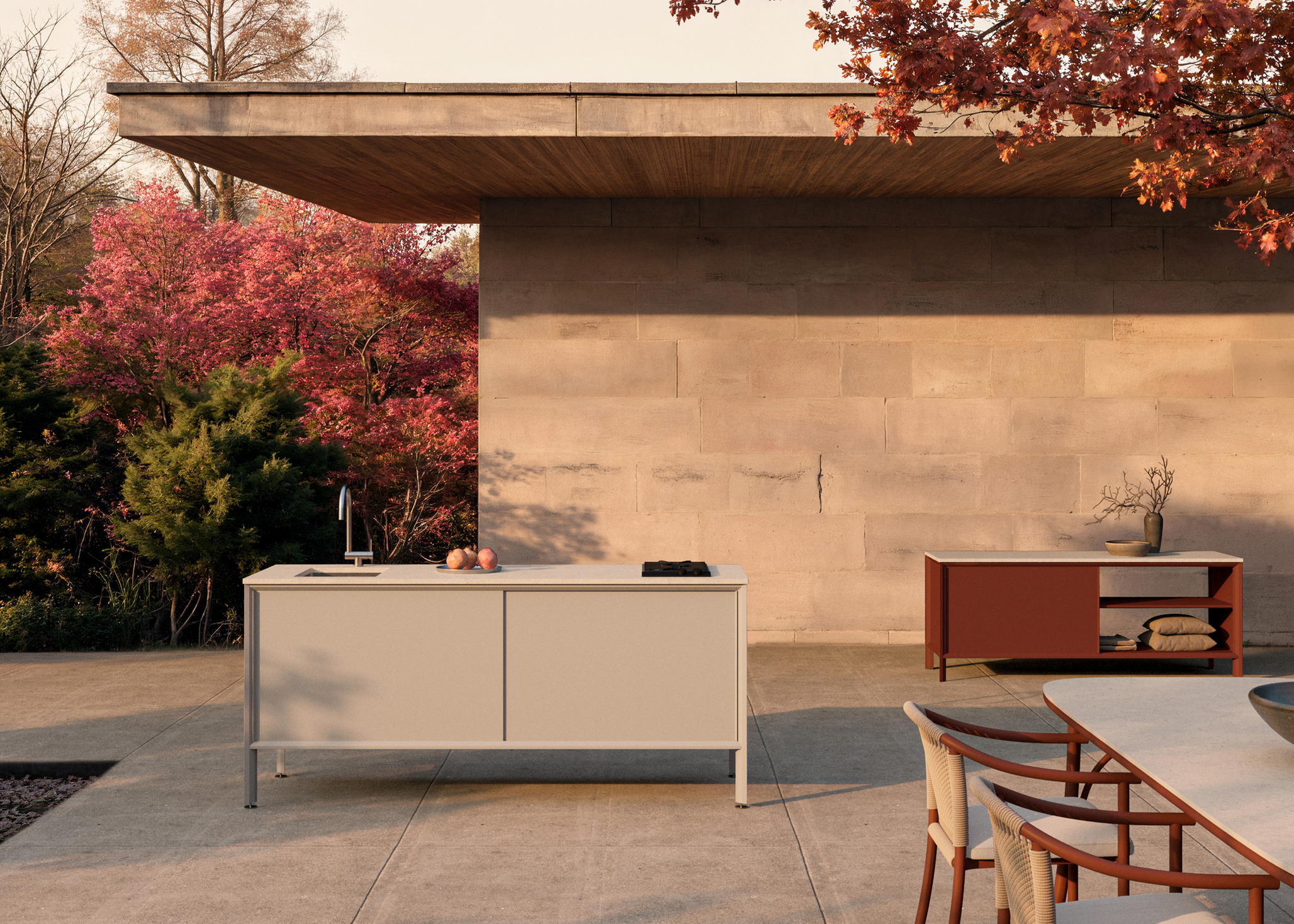 Mueble de Cocina Exterior (Minimalismo Técnico) - SKDL Studio