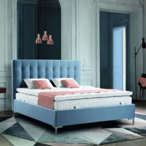 Cabecero con Tapizado Vertical (Azul Sereno) - Treca Paris
