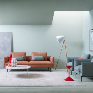 Sofá Lounge de Diseño Equilibrado (Tapizado en Tonos Tierra) - Zanotta