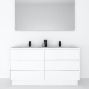 Mueble de lavabo doble Box 160 SUELO L 6C - Codis