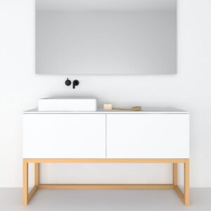 Mueble de lavabo doble Sobrebase Madera 160 SOBRE 2C - Codis