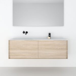 Mueble de lavabo doble Forro 160 SUSP INT M 4C - Codis