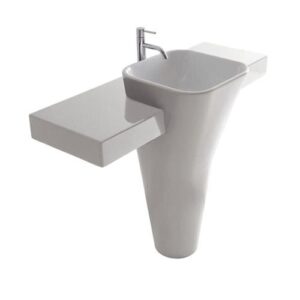 Lavabo con base Monolito blanco - Galassia Italia