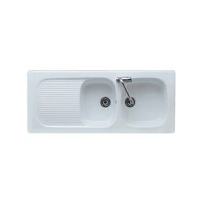 Fregadero de 2 cubetas Genius 116 cm - Galassia Italia