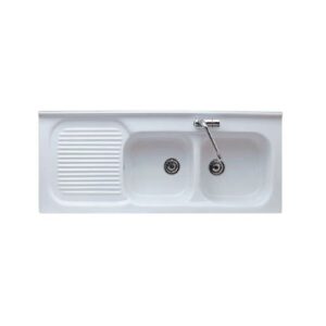 Fregadero de 2 cubetas Florence SX - Galassia Italia