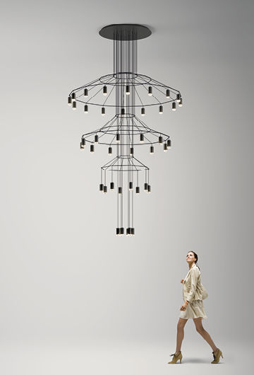 Lámpara araña contemporánea Wireflow Chandelier - Vibia - Imagen 3