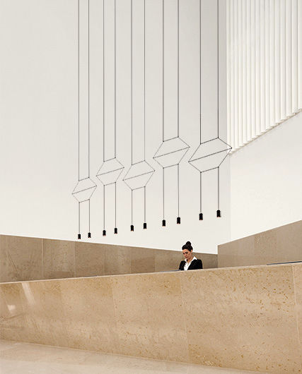 Lámpara suspendida Wireflow Lineal - Vibia - Imagen 2