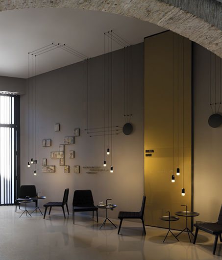Lámpara suspendida Wireflow Free-form - Vibia - Imagen 2