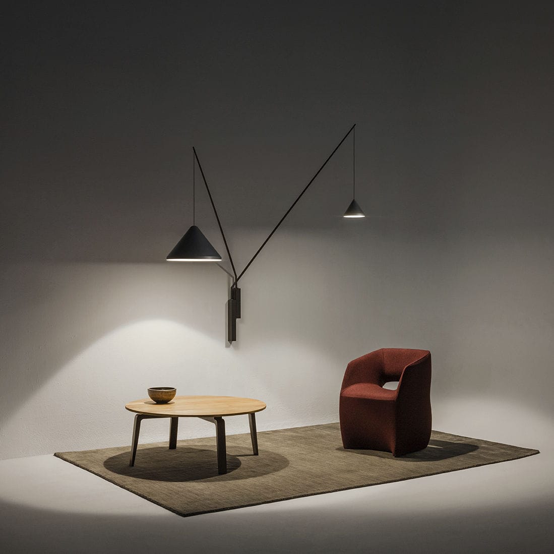 Aplique contemporáneo North - Vibia
