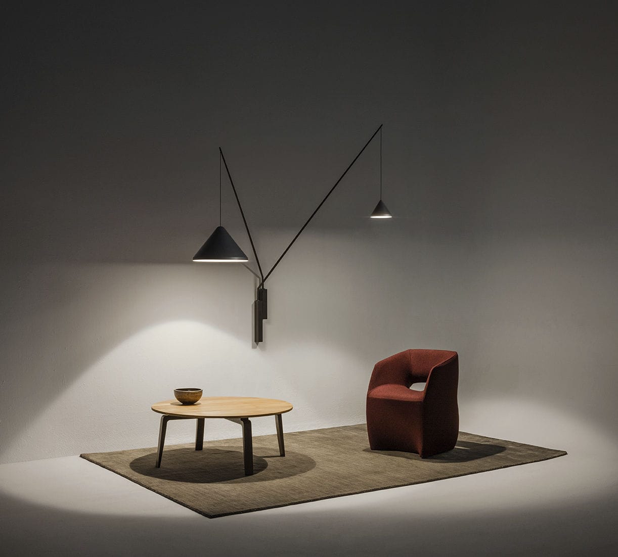 Aplique contemporáneo North - Vibia - Imagen 2