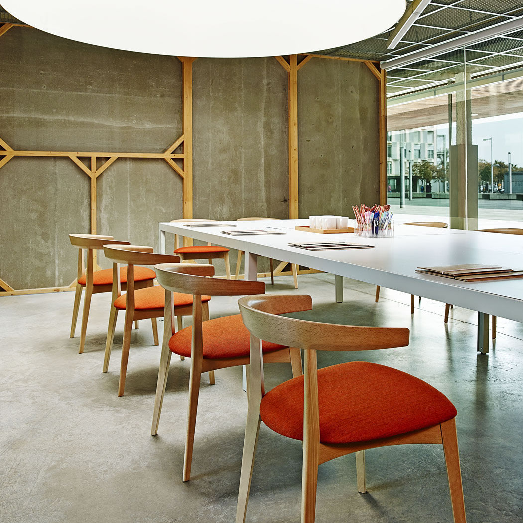 Silla de visita contemporánea CAROLA - Andreu World - Imagen 3