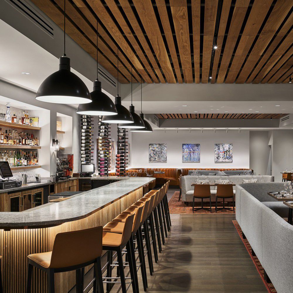 Silla de bar contemporánea FLEX - Andreu World - Imagen 2