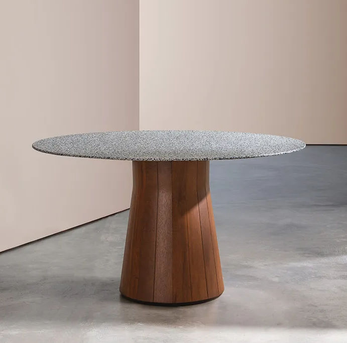 Mesa contemporánea REVERSE de madera - Andreu World