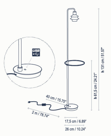 Lámpara de pie DRIP/DROP P/131 - Bover - Imagen 2
