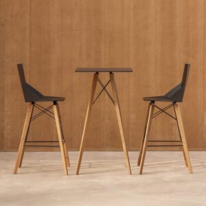 Silla de bar de diseño original FAZ WOOD - Vondom