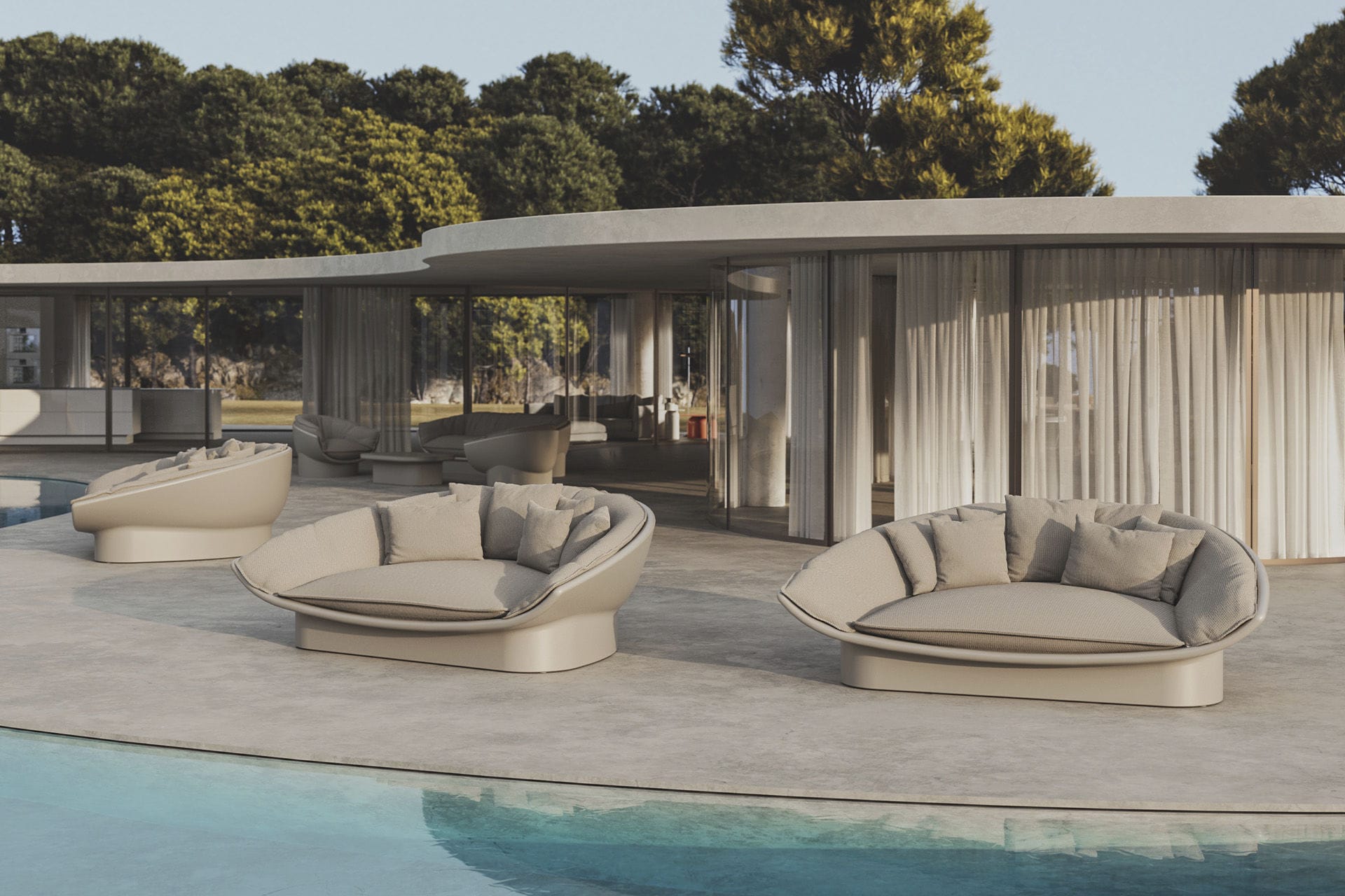 Diván contemporáneo Luna - Vondom - Imagen 5