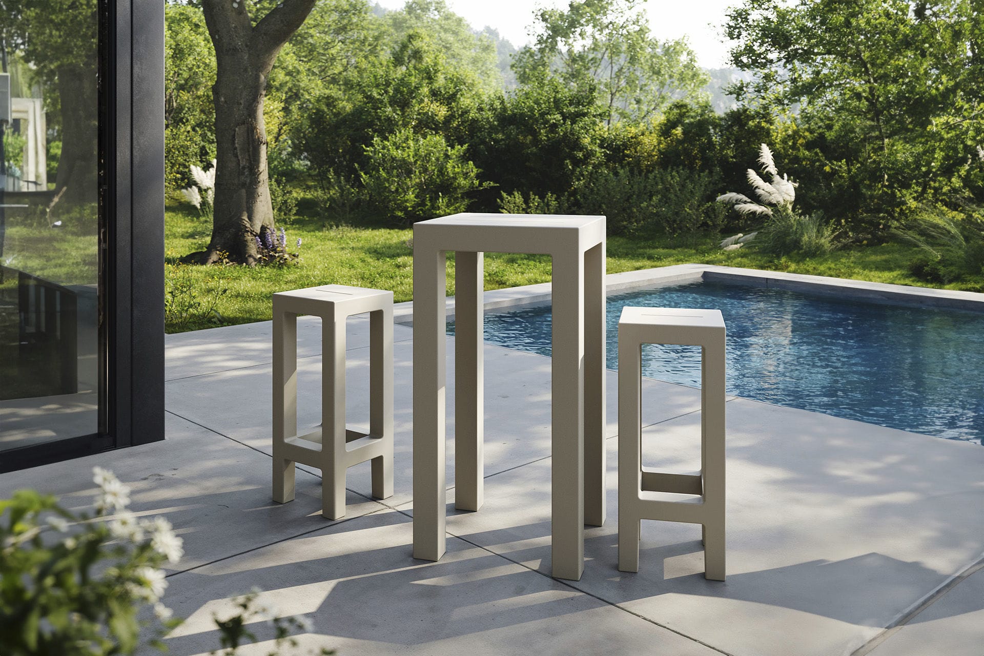 Taburete de bar contemporáneo JUT - Vondom - Imagen 2