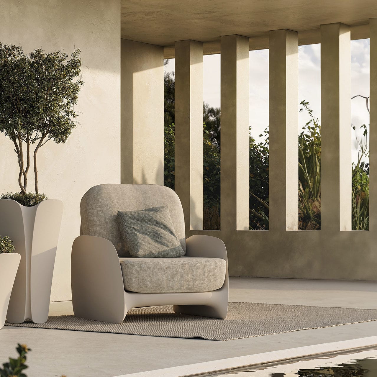 Sillón de diseño orgánico PEZZETTINA - Vondom