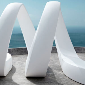 Banco para jardín de diseño original AND - Vondom