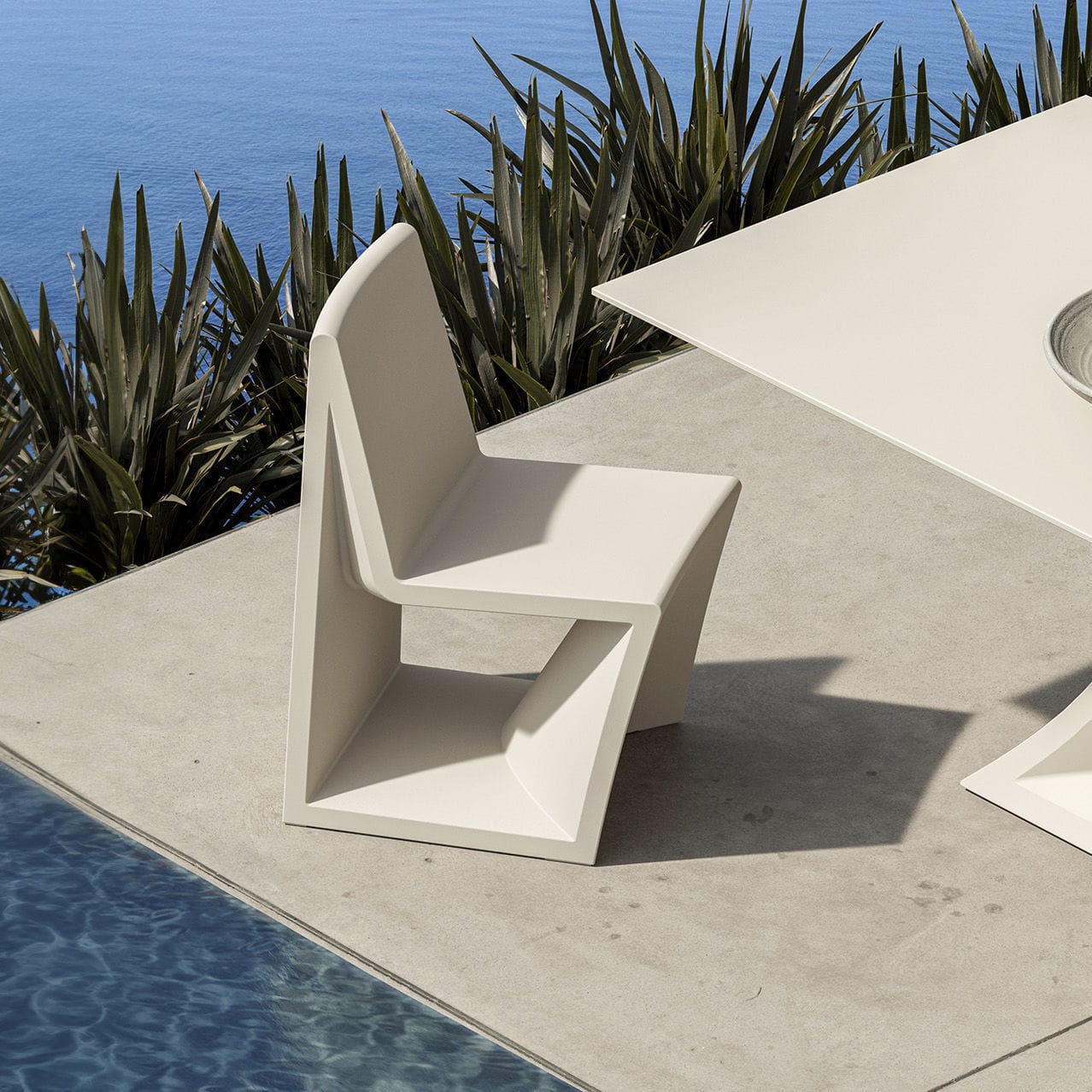 Silla de jardín contemporánea REST - Vondom