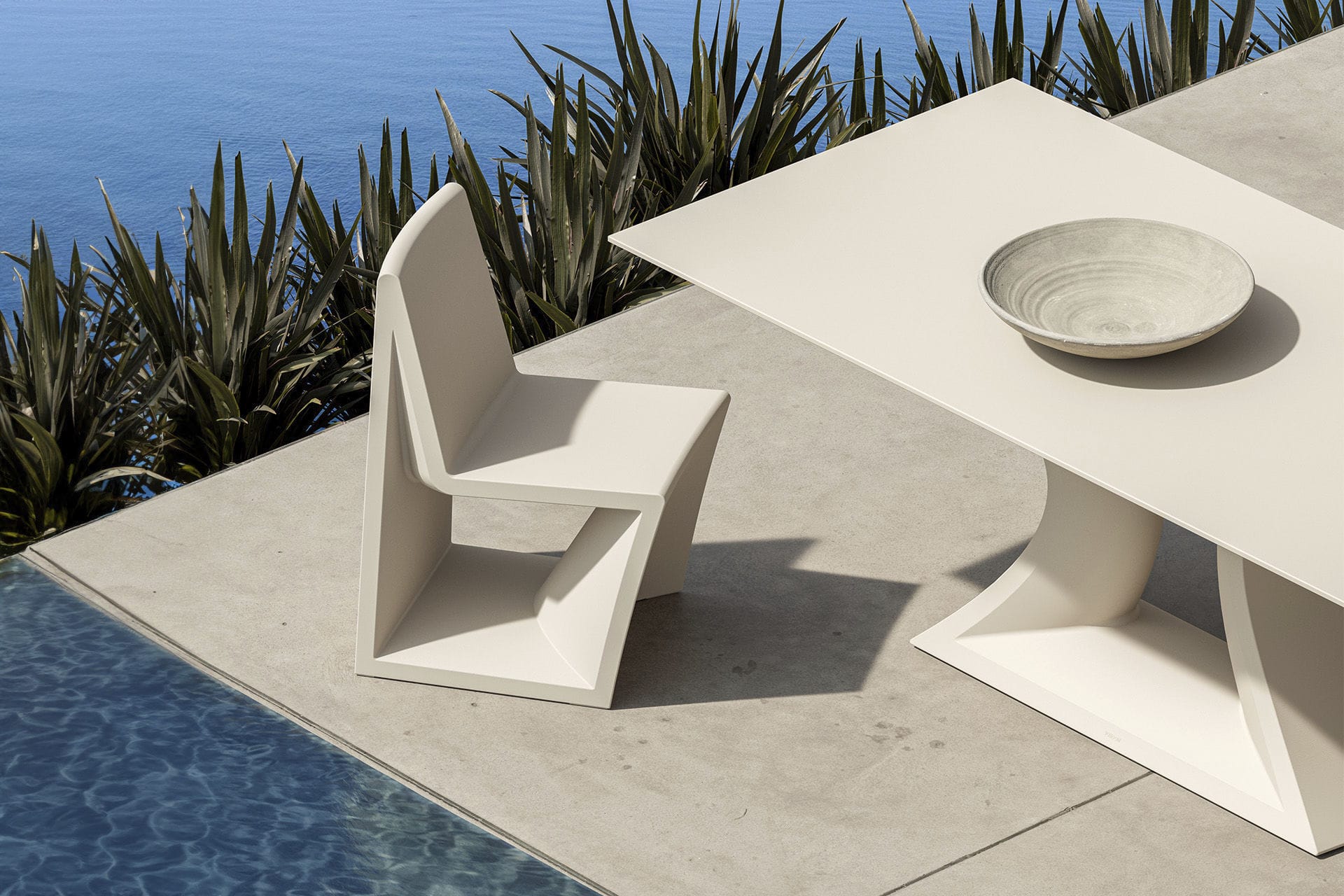 Silla de jardín contemporánea REST - Vondom - Imagen 2