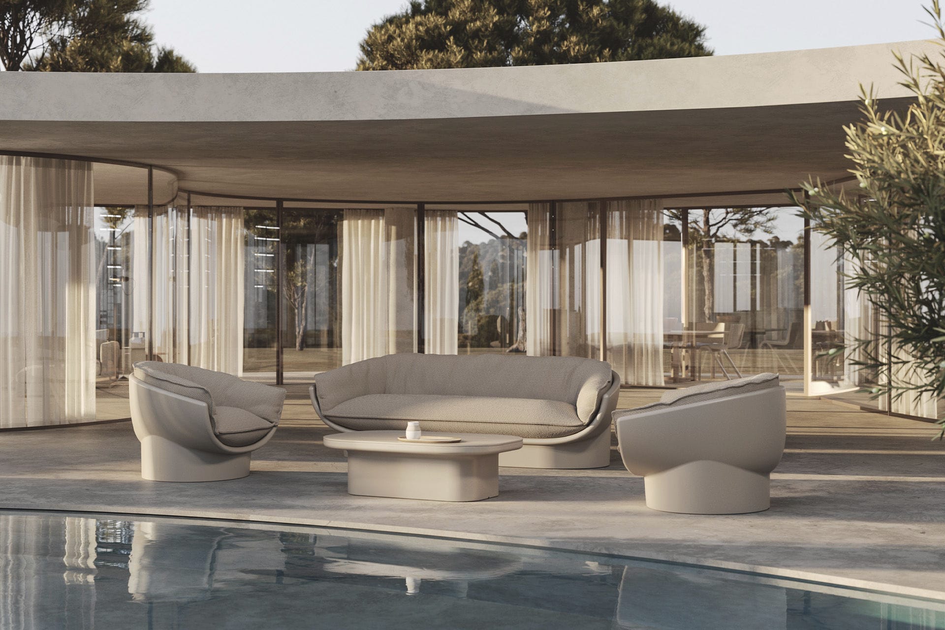 Sillón contemporáneo Luna - Vondom - Imagen 6