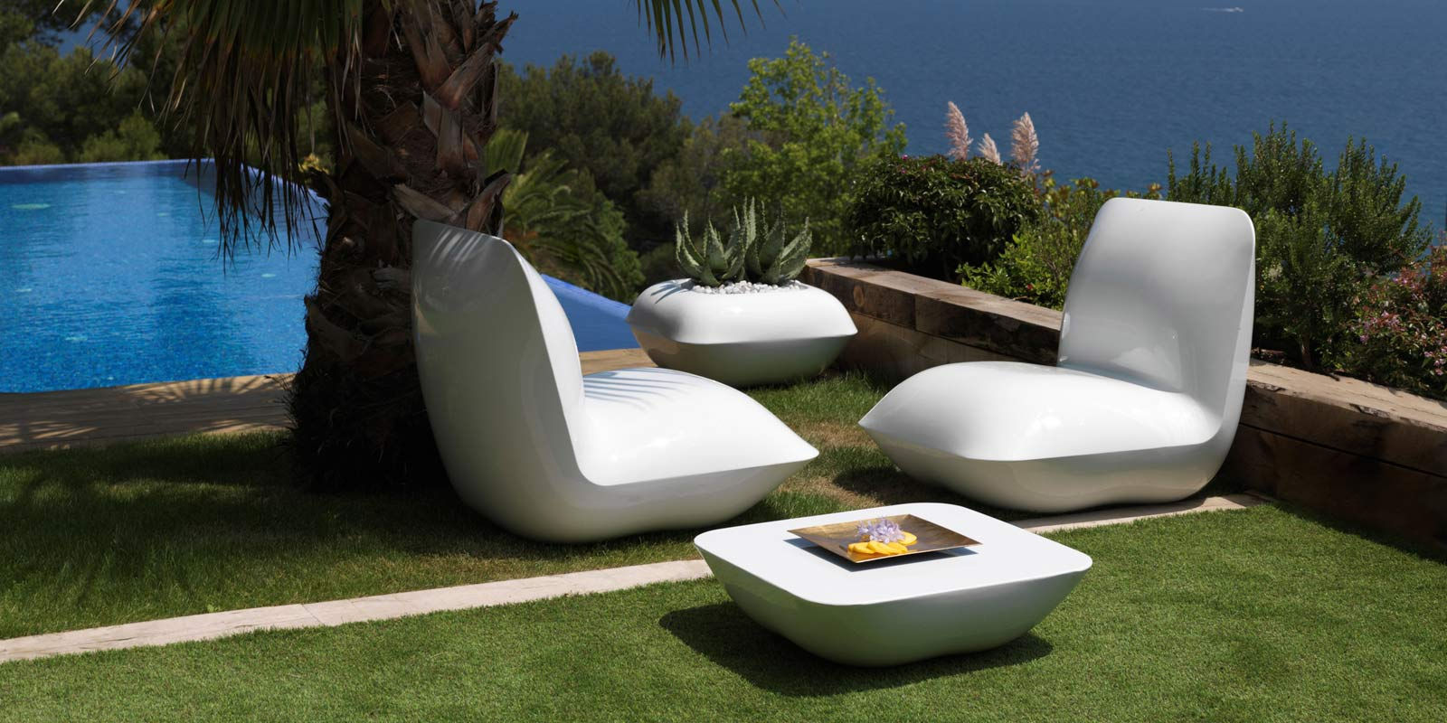 Sillón bajo contemporáneo PILLOW - Vondom - Imagen 2