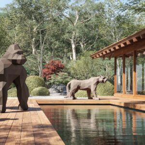 Escultura de polietileno PE ORIGAMI HYOU - Vondom