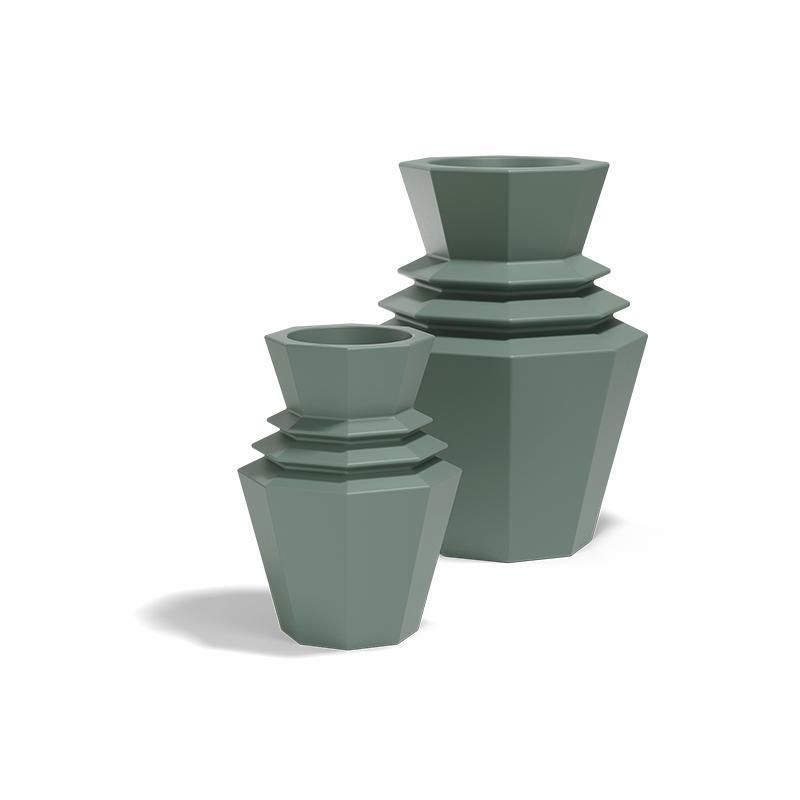 Jardinera de polietileno rotomoldeado ORIGAMI HINOKI - Vondom - Imagen 3