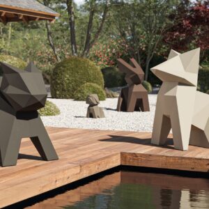 Escultura de polietileno PE ORIGAMI KOKITSUNE - Vondom