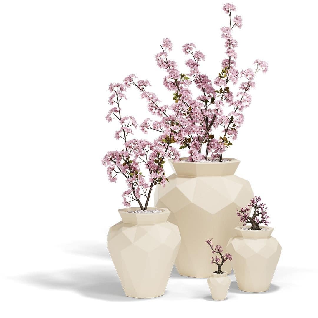 Jardinera de polietileno ORIGAMI HANAMI - Vondom - Imagen 2