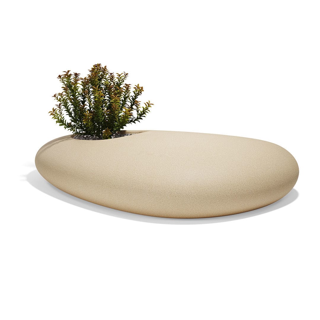 Banco para jardín de diseño original STONE - Vondom - Imagen 3
