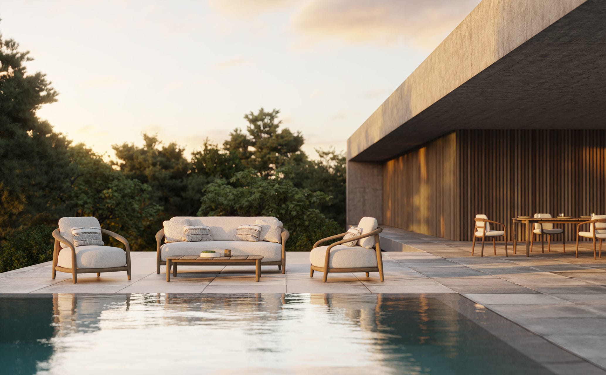 Mesa de centro contemporánea FUSTA COFFEE TABLE – Vondom