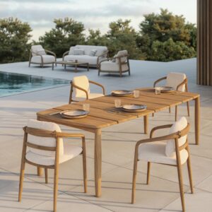 Silla de jardín contemporánea Fusta - Vondom