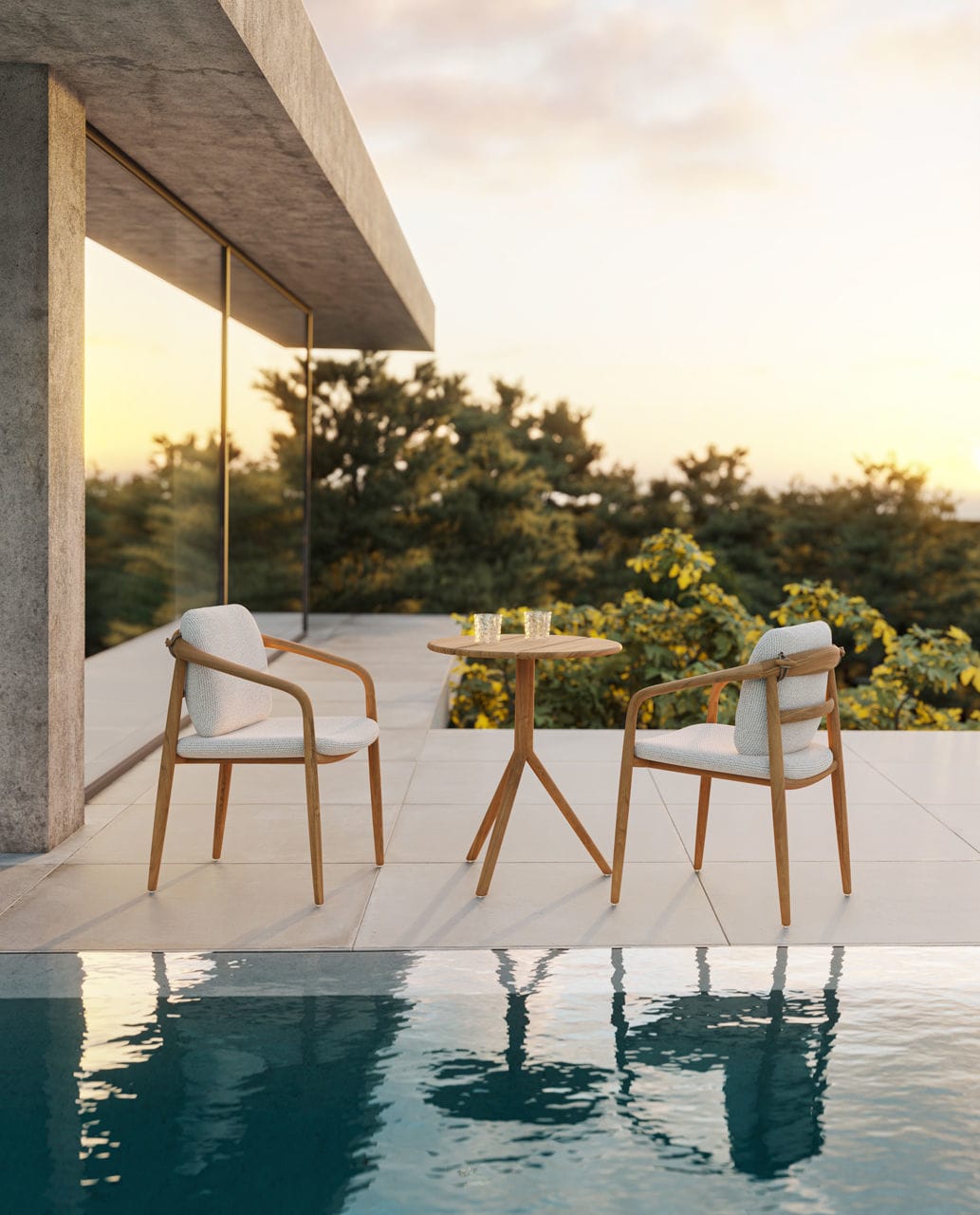 Silla de jardín contemporánea Fusta - Vondom - Imagen 2