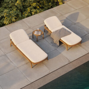 Tumbona contemporánea Fusta - Vondom