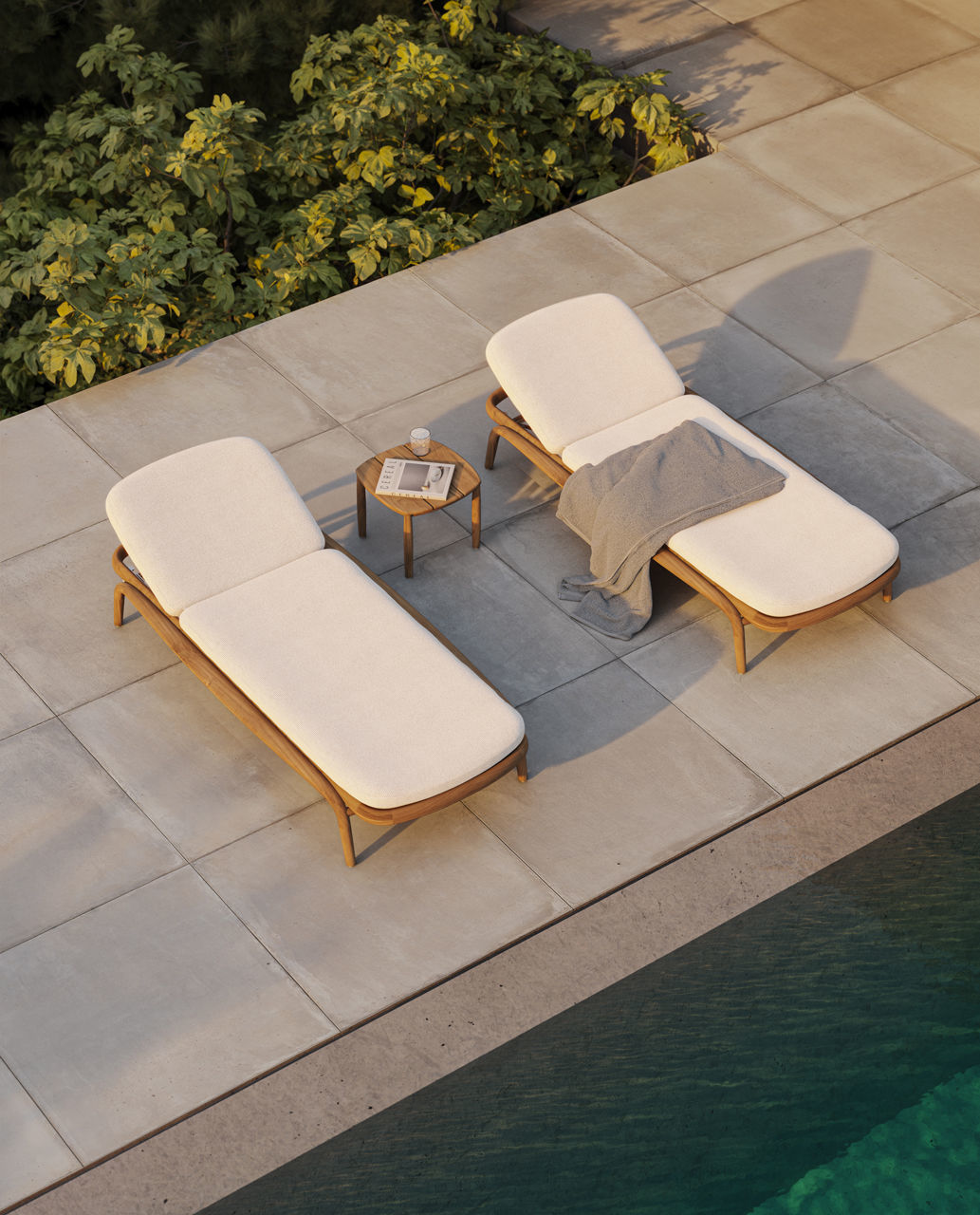 Tumbona contemporánea Fusta – Vondom