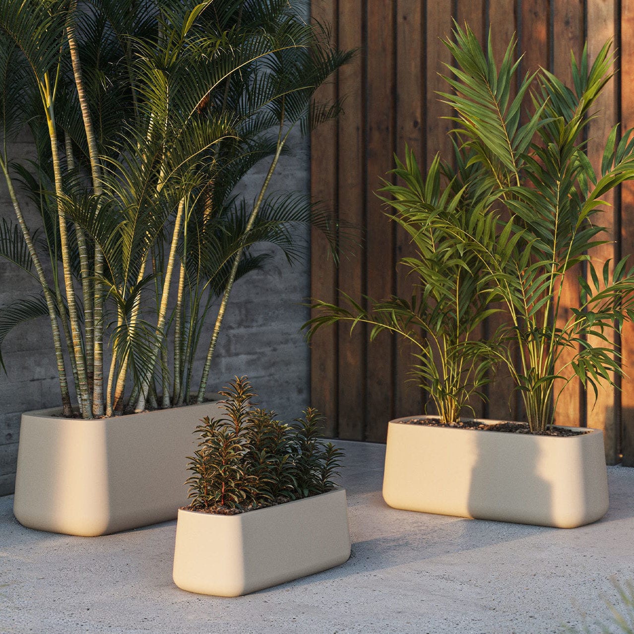Jardinera de polietileno rotomoldeado ULM - Vondom