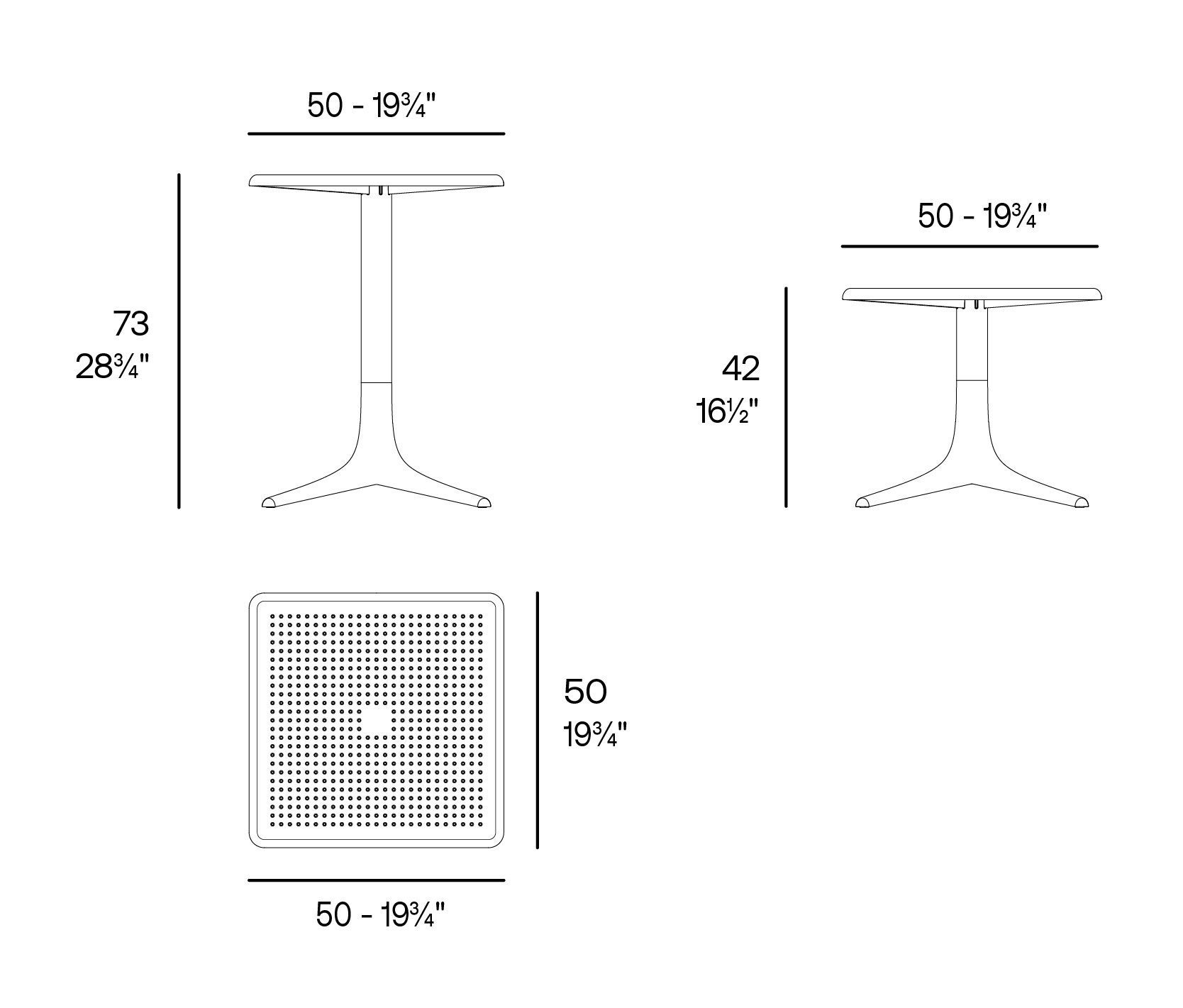 Mesa de comedor de diseño orgánico Palm - Vondom - Imagen 7