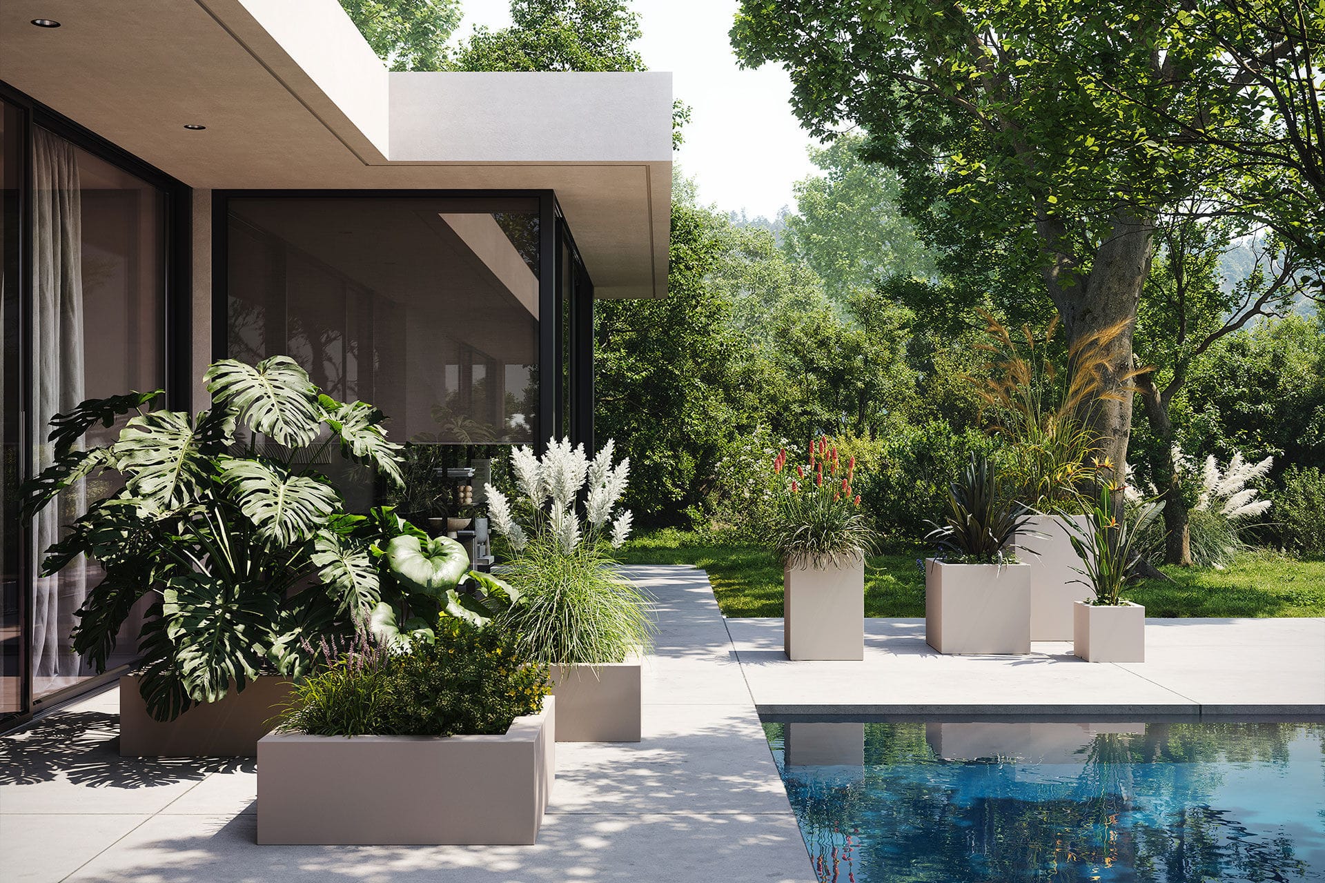 Jardinera de polietileno LAND - Vondom - Imagen 4