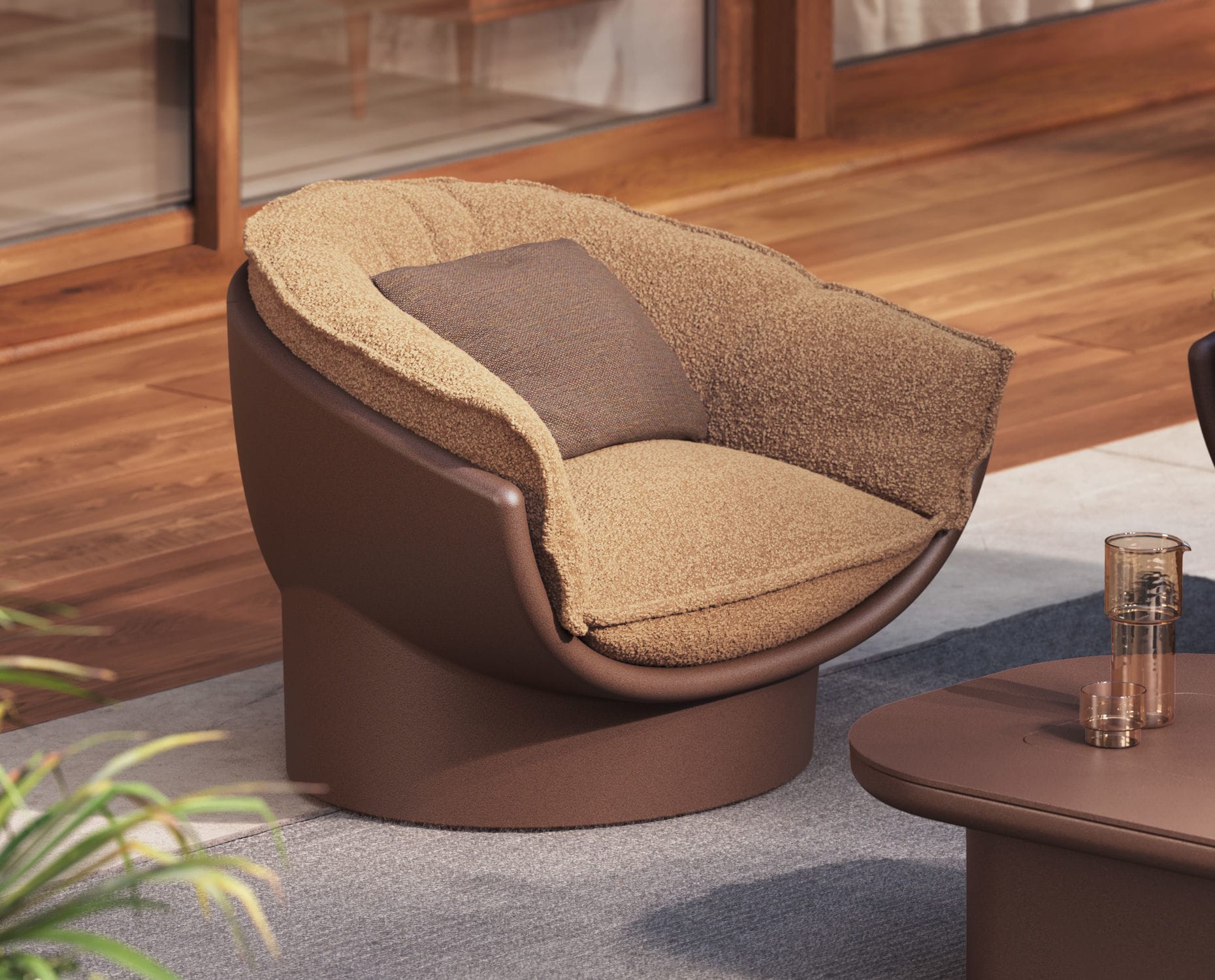 Sillón contemporáneo Luna - Vondom