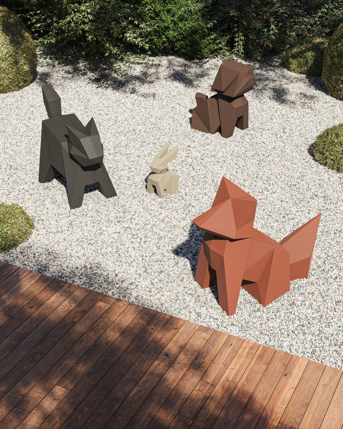 Escultura de polietileno PE ORIGAMI KOKITSUNE - Vondom - Imagen 3