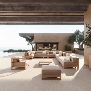 Conjunto de jardin de diseño minimalista Posidonia - Vondom