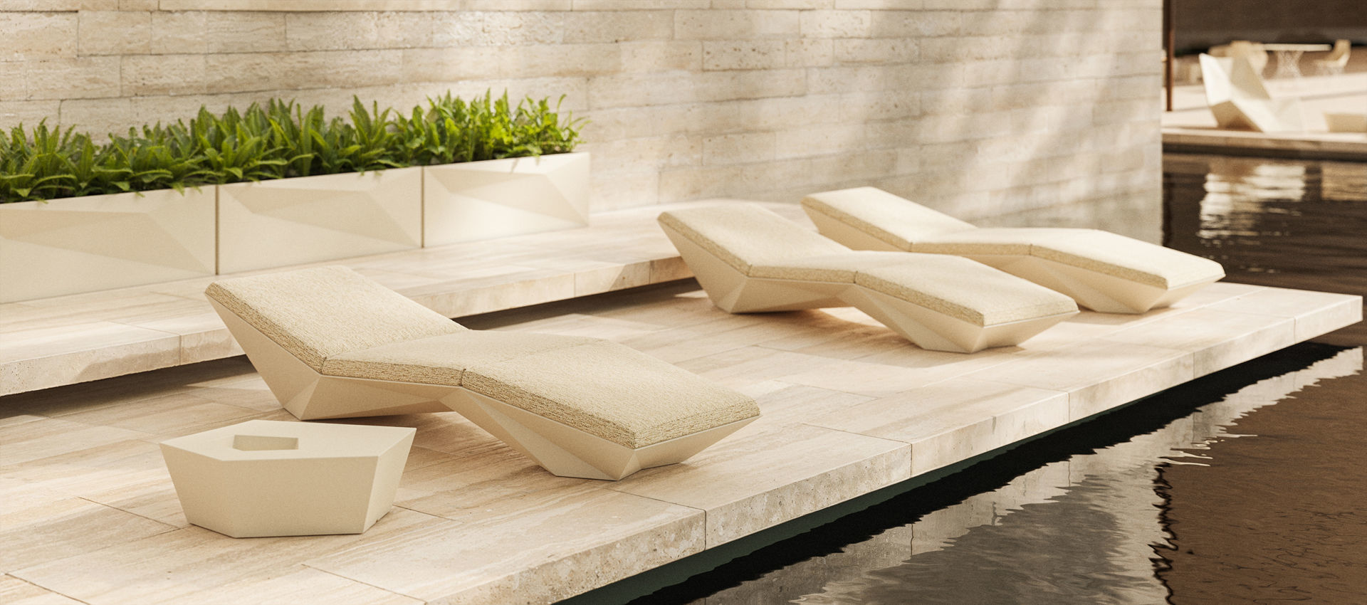 Tumbona de diseño original FAZ - Vondom - Imagen 3
