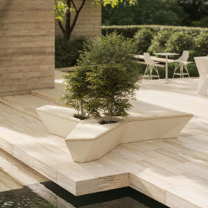 Banco para jardín de diseño original FAZ - Vondom