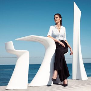 Silla de bar contemporánea WING - Vondom
