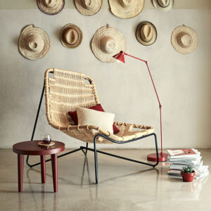 Sillón bajo contemporáneo TINA - Expormim
