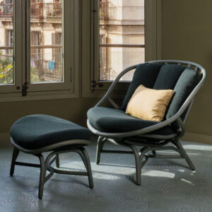 Sillón bajo contemporáneo Armadillo - Expormim